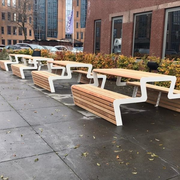 106418 straatmeubilair inrichting buitenruimte banken picknicksets